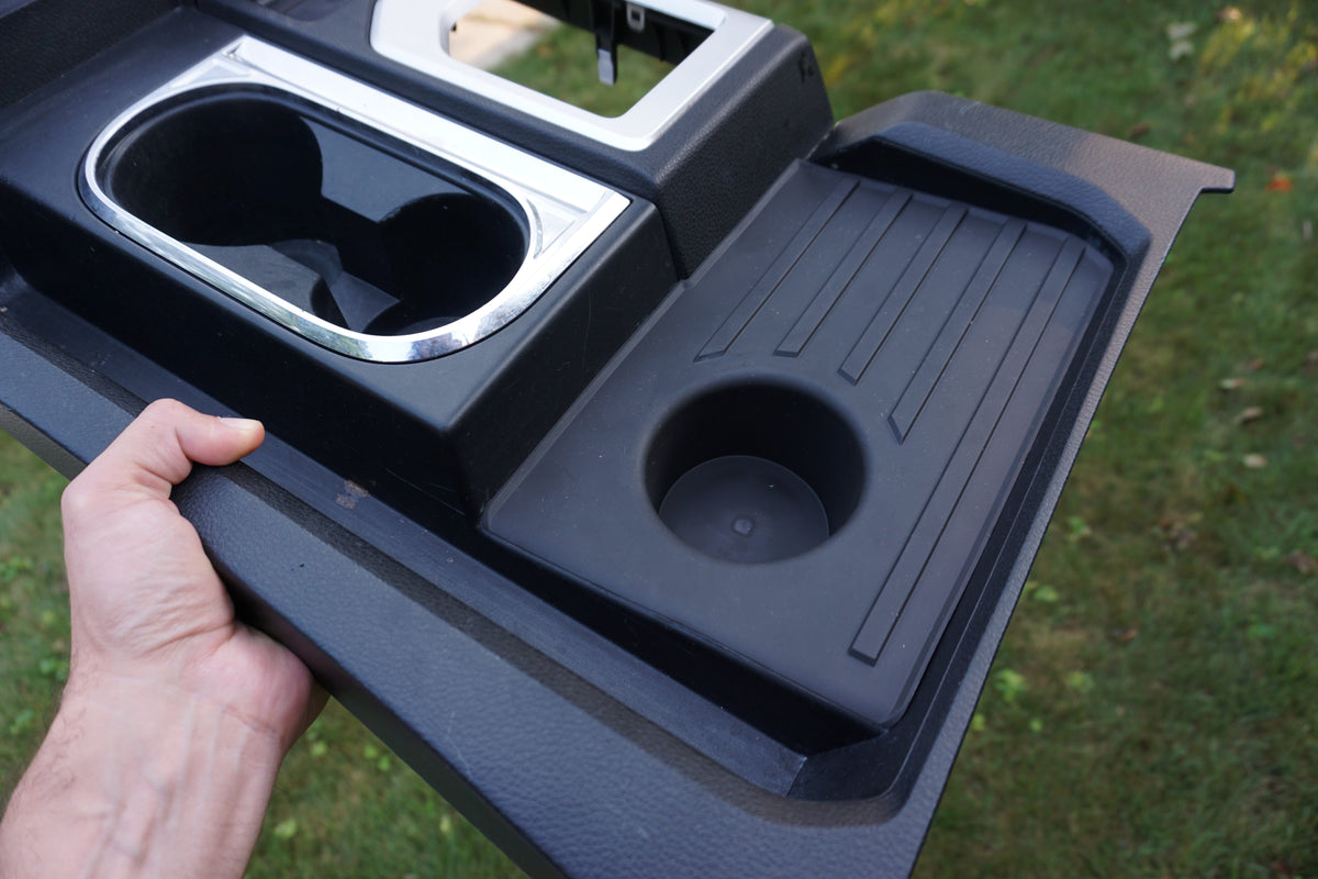 Center Console Tray Liner 3PC (2014-2021 Tundra) - BLACK