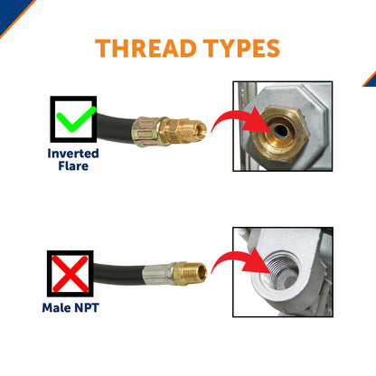 Flame King 15 Inch RV Or Trailer Propane Tank Pigtail Hose Connector