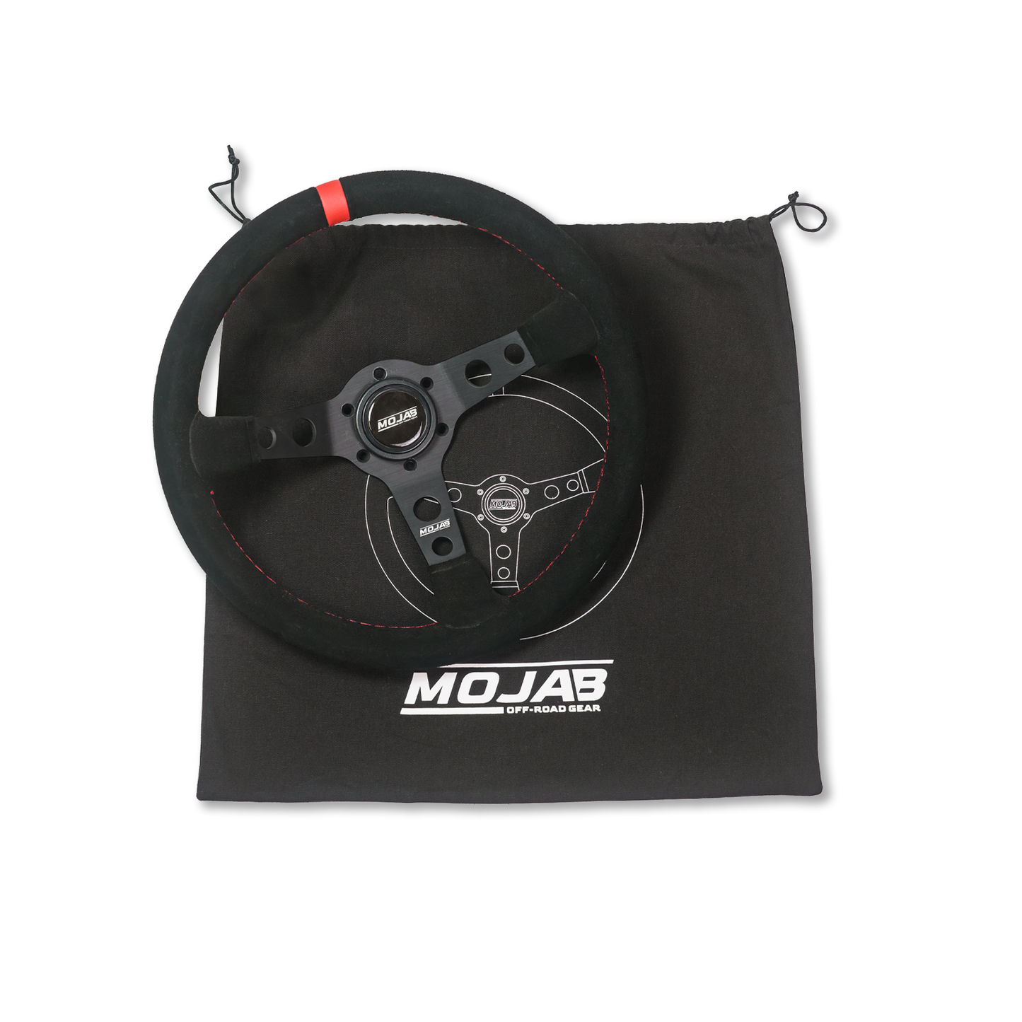 13.5''  MOJAB Deep Dish Steering Wheel Leather or Suede