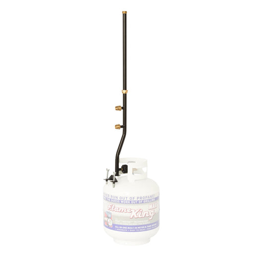Flame King 3 Outlets Adapter 20 to 1LB Propane Tank Distribution Post Pole Tree Stem Stand