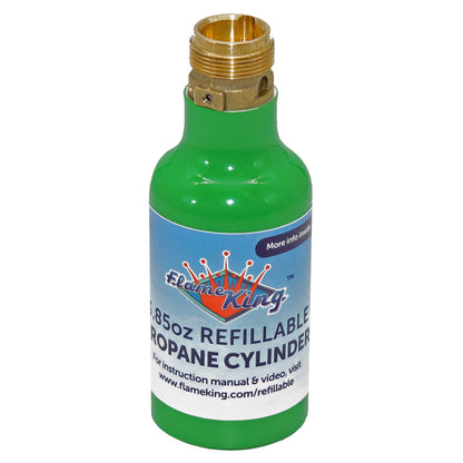 Flame King 1/4 lb Refillable Mini Propane Tank Cylinder - 2-Pack Eco Friendly Tank