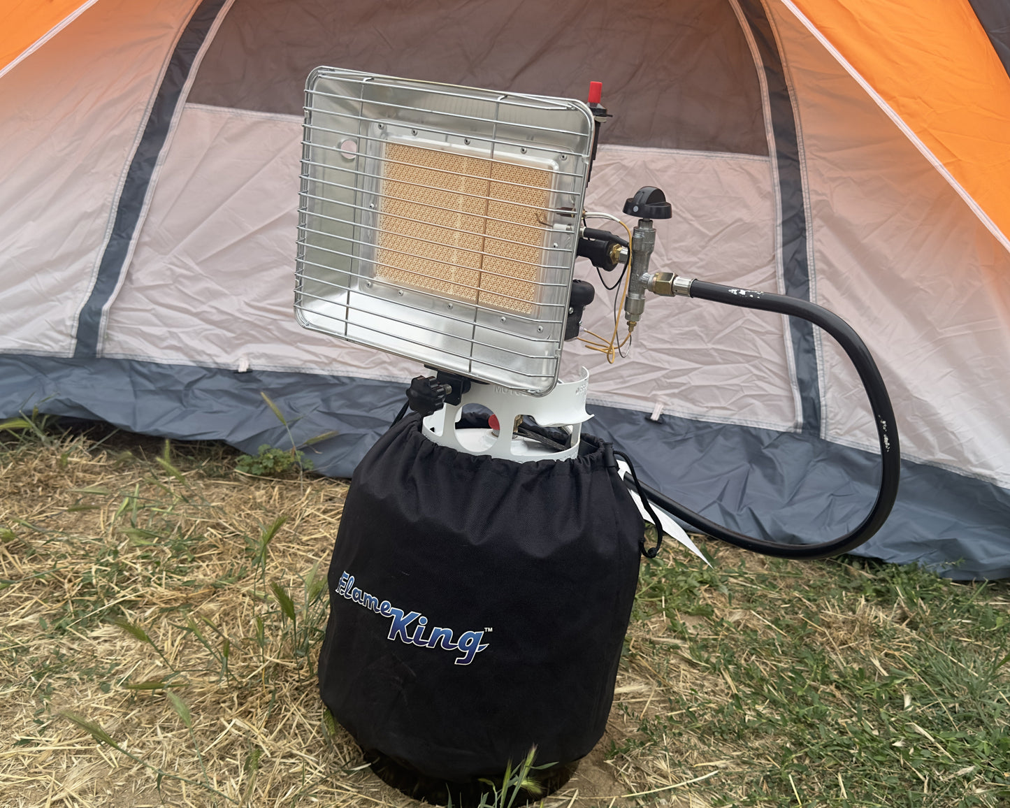 Flame King 13,000 BTU Outdoor Portable Propane Tank Top Heater Igniter