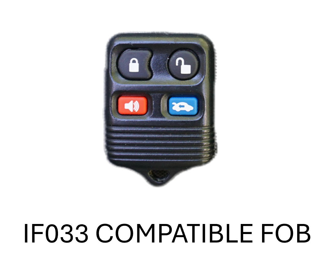 Injection Fob IF033 (Ford 4 Button) - GRAY