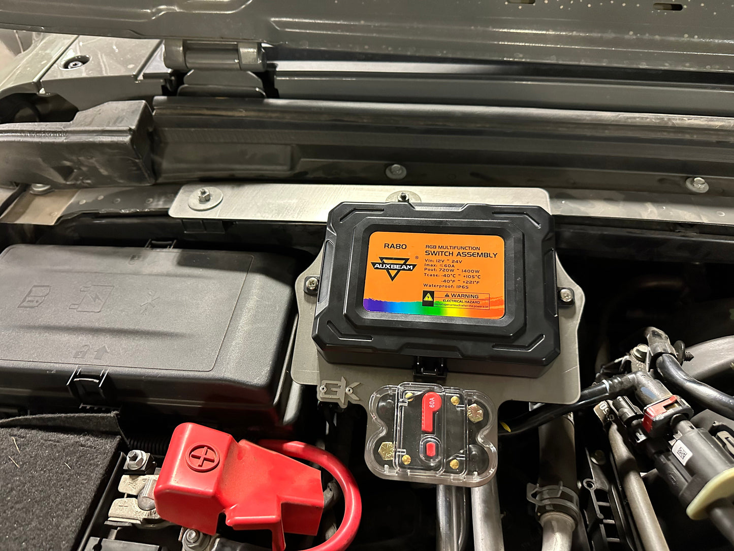 2018+ Jeep JL JT Auxbeam Control Box Mount for Wrangler Gladiator
