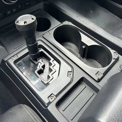 V2 Oversize Cup Holder + Shifter/Shift Gate Trim Rings (2014-2021 Tundra) - QUICKSAND