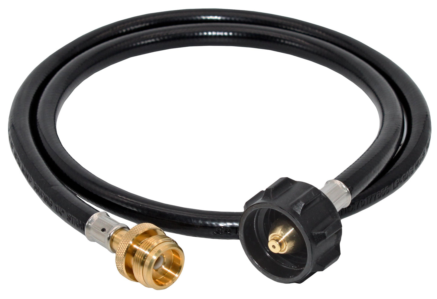 Flame King 4 Feet Propane Adapter Hose 1 lb to 20 lb Converter Replacement for QCC1