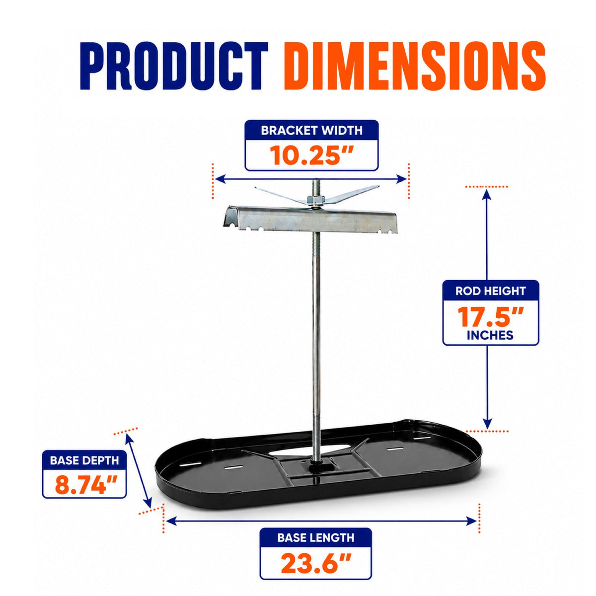 Flame King 20lb Rack for Dual Propane Tank RVs & Trailers