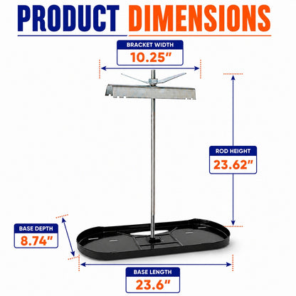 Flame King 30lb Rack for Dual Propane Tank RVs & Trailers