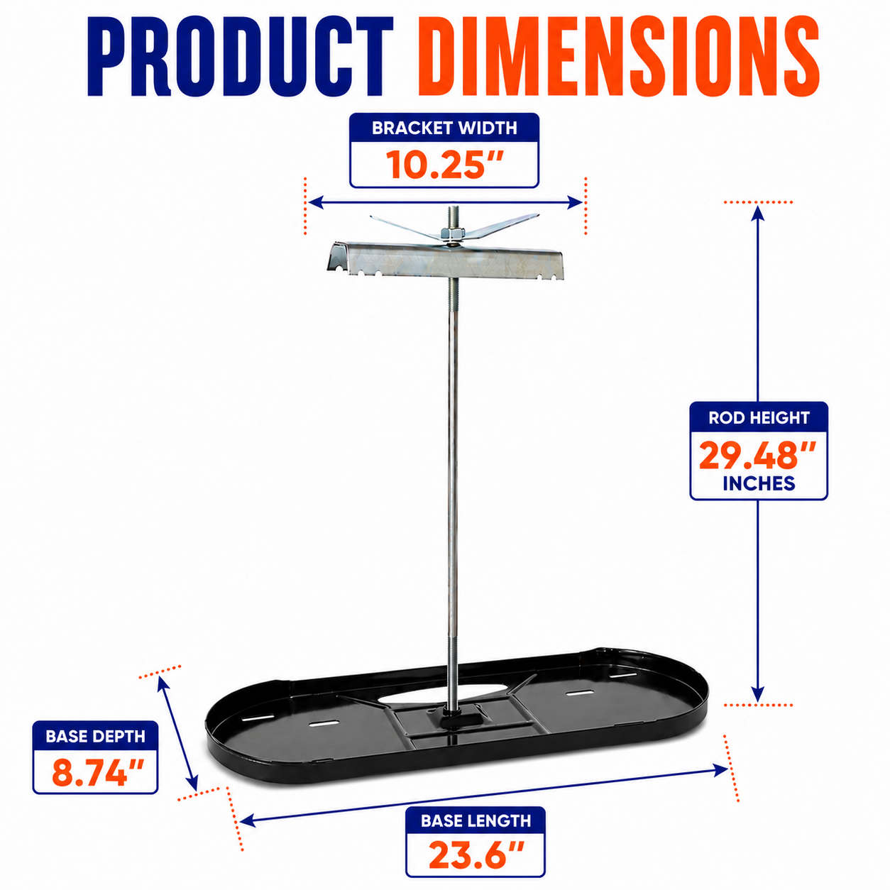 Flame King 40lb Rack for Dual Propane Tank RVs & Trailers