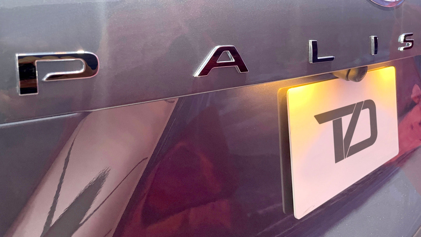 Premium Cast Vinyl Decal Letter Inlays for 2019-2025 Palisade Liftgate