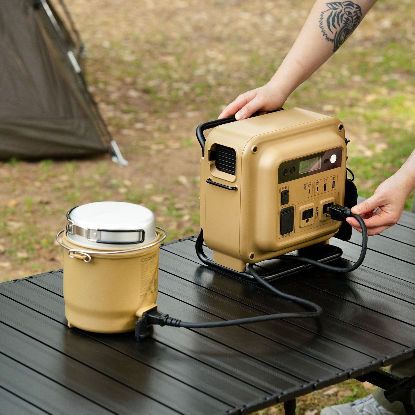 500W Portable Outdoor Cooker