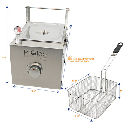 Flame King Proleo Portable Propane Deep Fryer