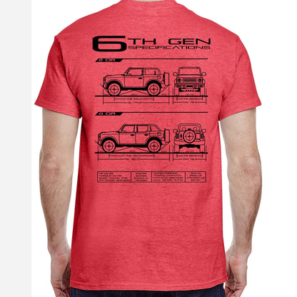 6th Gen Blueprint T-Shirt
