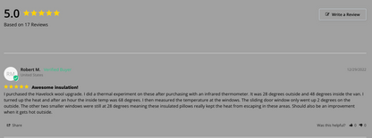 Revel Insulated Window Pillow - Rear Bedroom only