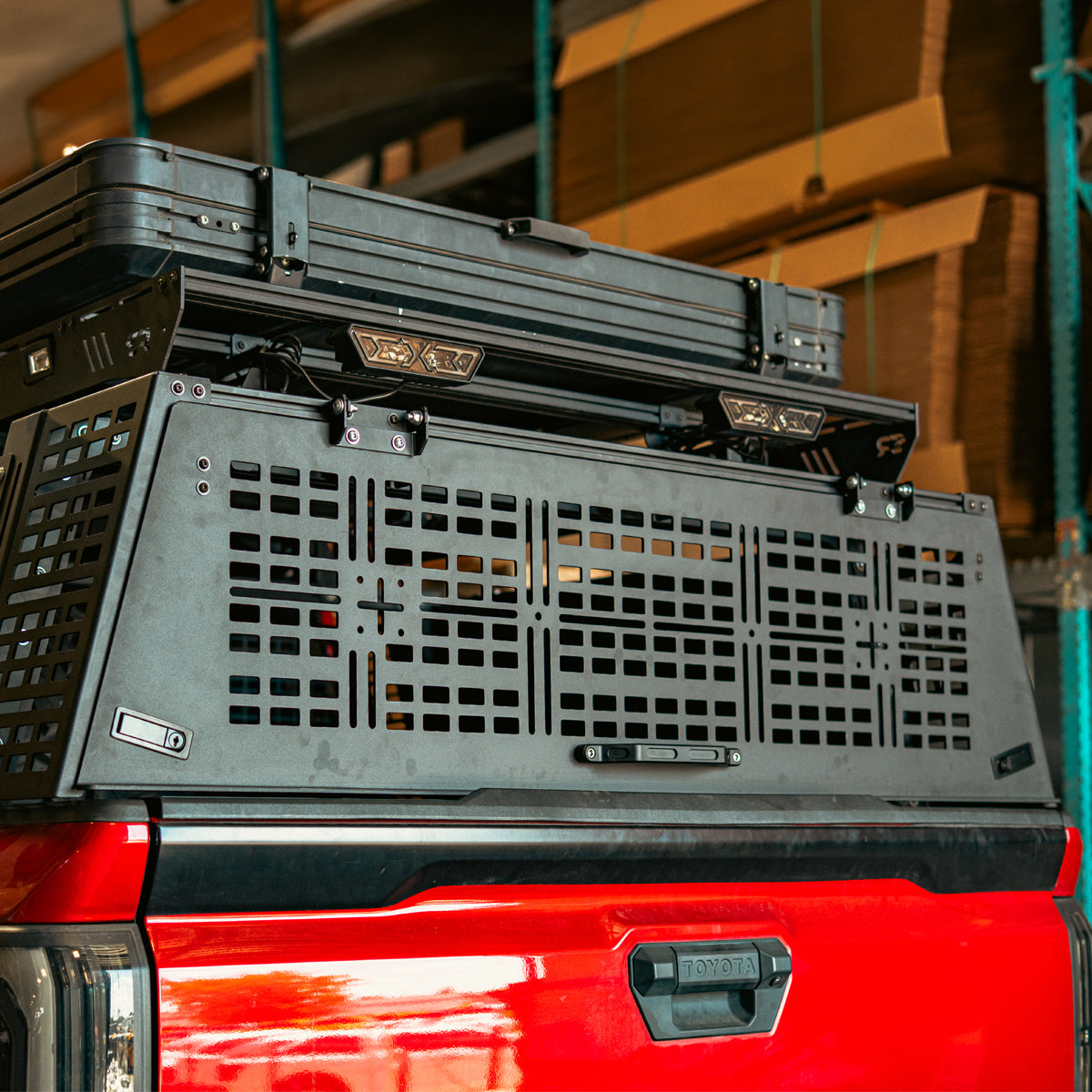 Overland Bed Rack Rear Hatch With Gas Struts for 2005+ Toyota Tacoma