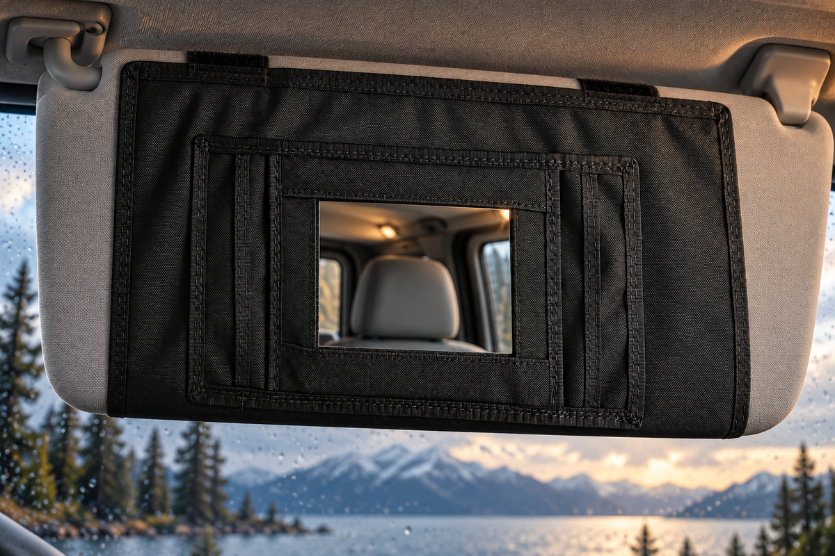 Sprinter Sun Visor Organizer with Mirror