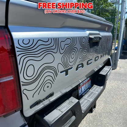 2024+ Tacoma Tailgate Topo Decal