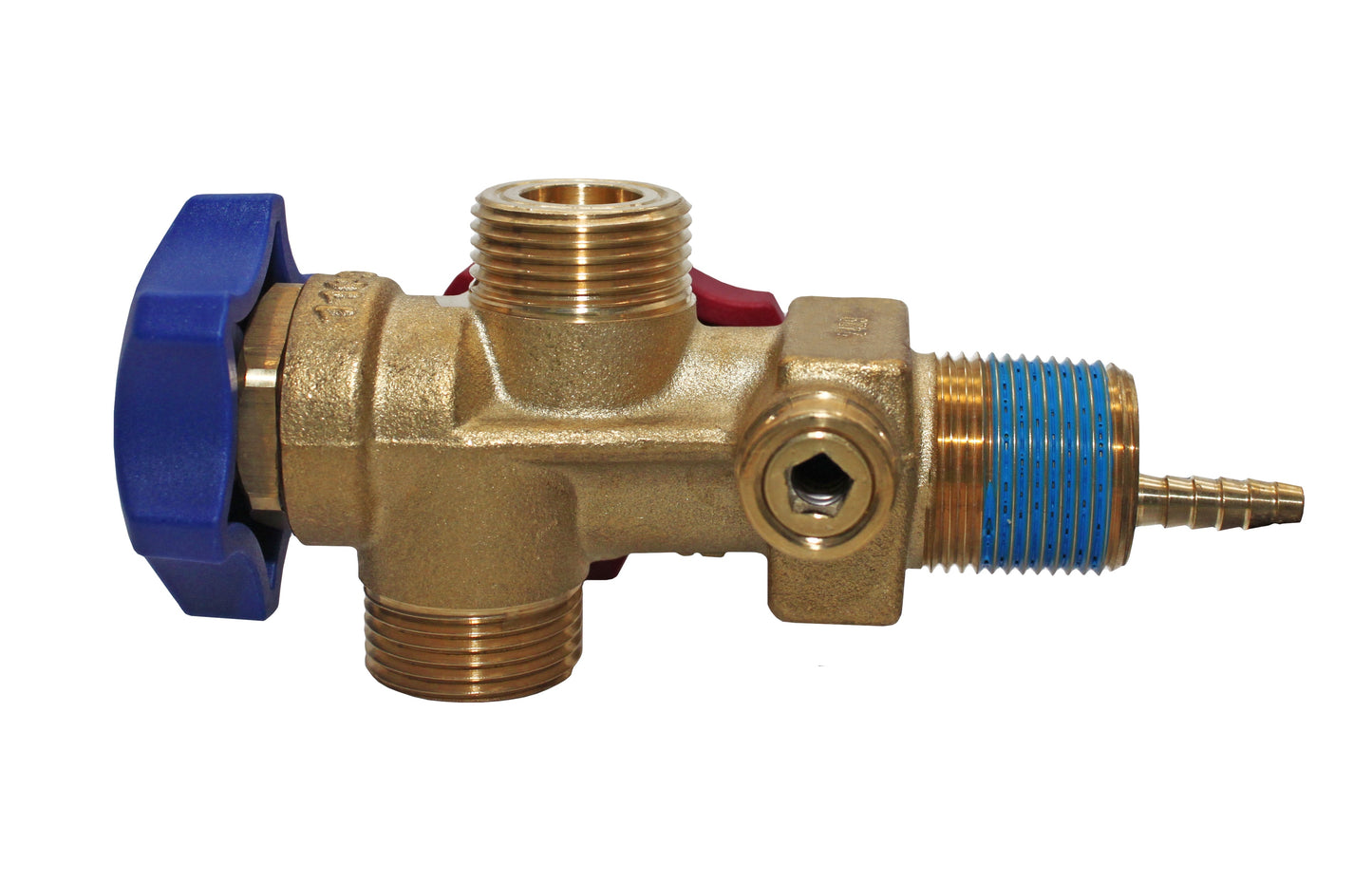 Flame King Dual Access Vapor/Liquid Valve + Dip Tube for 123LB Refrigerant Tank