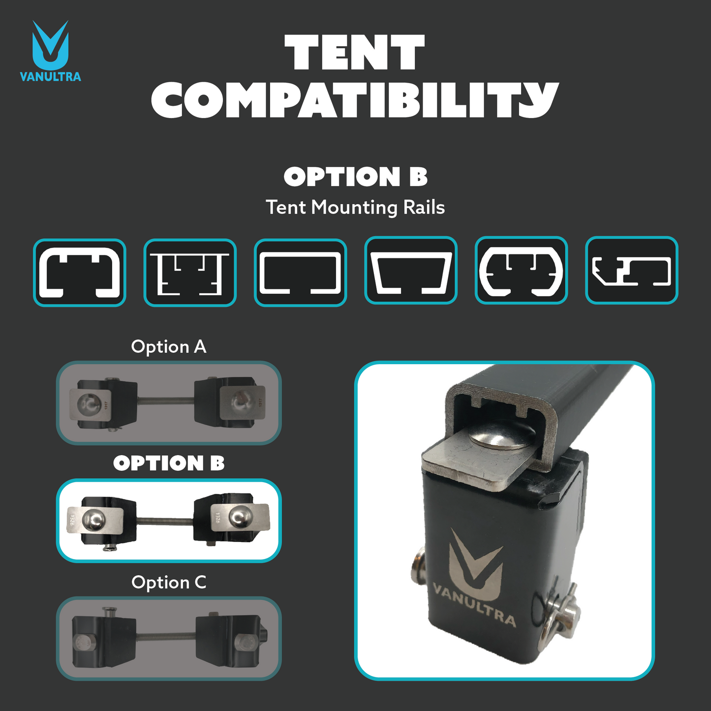 Roof Top Tent Quick Release Mounts