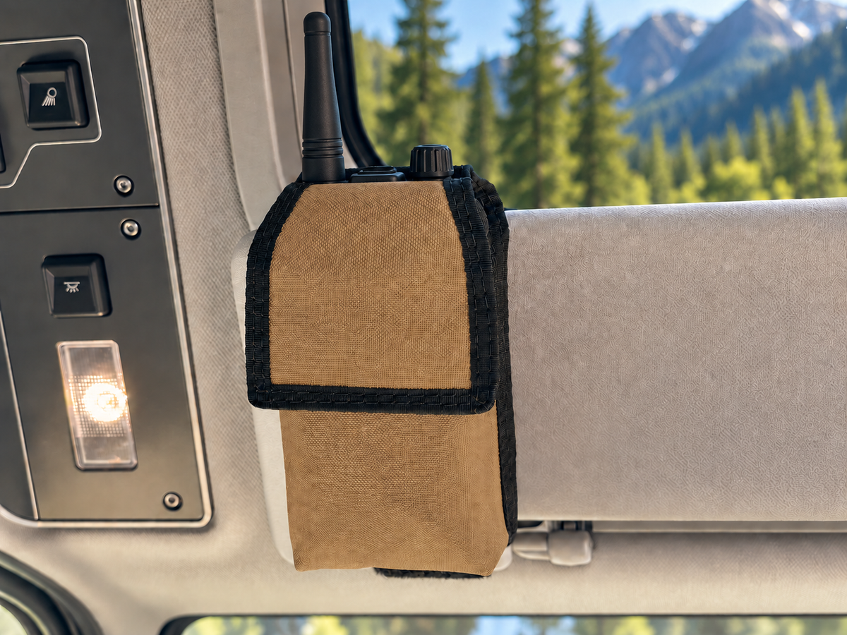 Sun Visor Radio Pouch