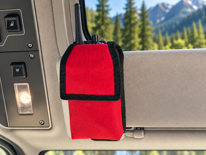 Sun Visor Radio Pouch