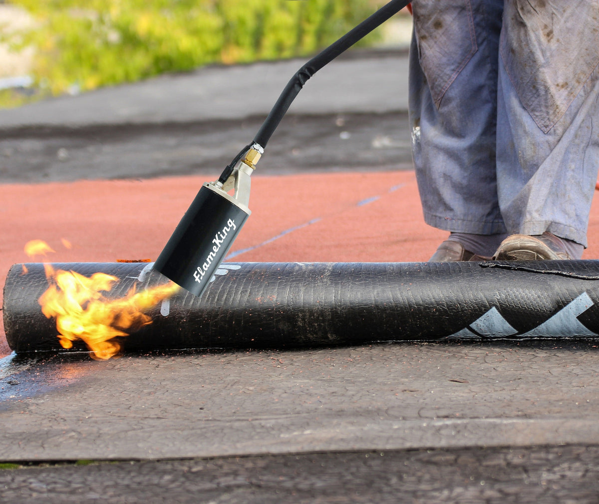 Flame King Auto Ignition Heavy Duty Propane Torch Weed Burner 340,000 BTU with Blast Trigger