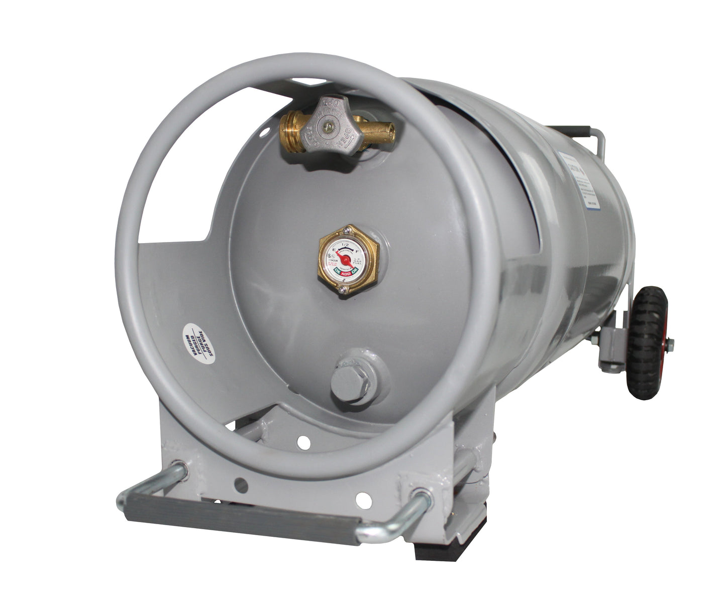 Flame King 40lb Horizontal & Vertical Empty Propane Cylinder with OPD & Wheels