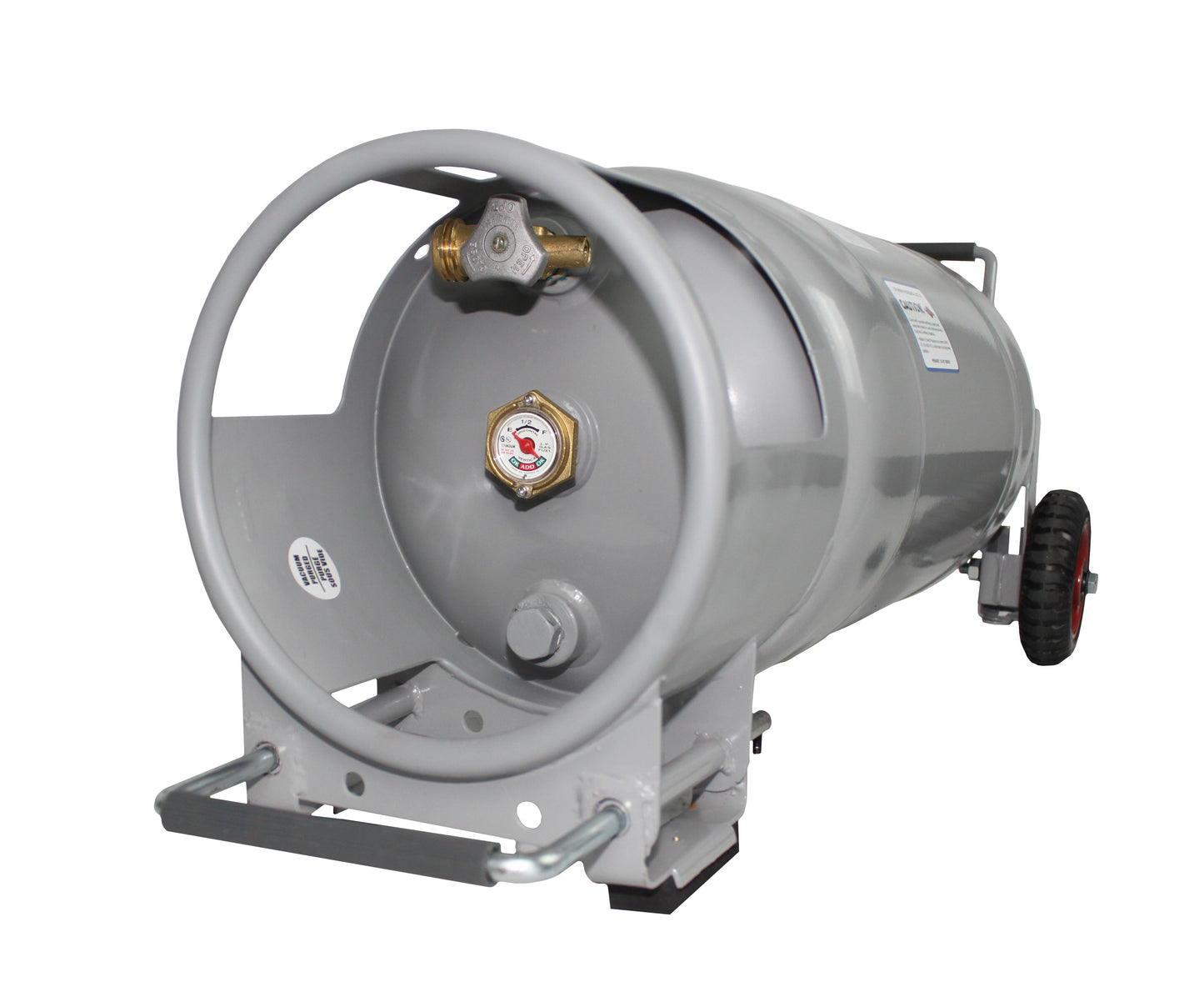 Flame King 40lb Horizontal & Vertical Empty Propane Cylinder with OPD & Wheels