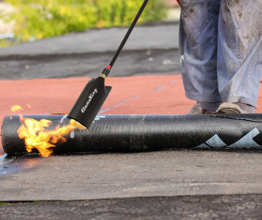 Flame King Heavy Duty Propane Torch Weed Burner 500,000 BTU with Push Button Piezo Ignitor