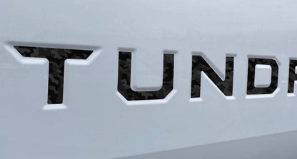 Black Shadow Camo Vinyl Decals Letter Inserts for 2022-2026 Tundra Tailgate