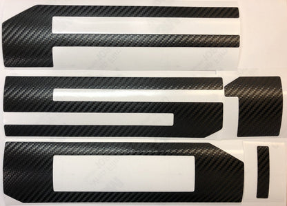 Carbon Fiber Textured Vinyl Decals for 2018-2026 F-150 Tailgate