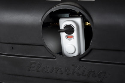 Flame King Dual 30LB LP Propane Tank Light Plastic Heavy Duty Cover RV Trailer Black