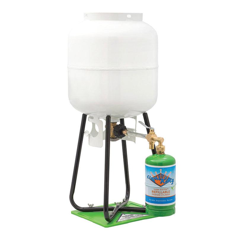 Flame King YSN1LBKTa Eco Friendly 1lb Refillable Reusable Propane Cylinder + Refill Kit