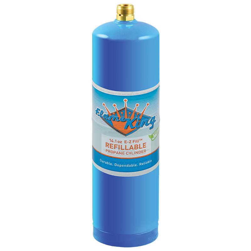 Flame King 1lb Refillable Propane Tank Welding LP Cylinder 14.1