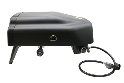 Flame King Outdoor Portable 14-inch Propane Pizza Oven Gas 360 Degree Rotating Stone