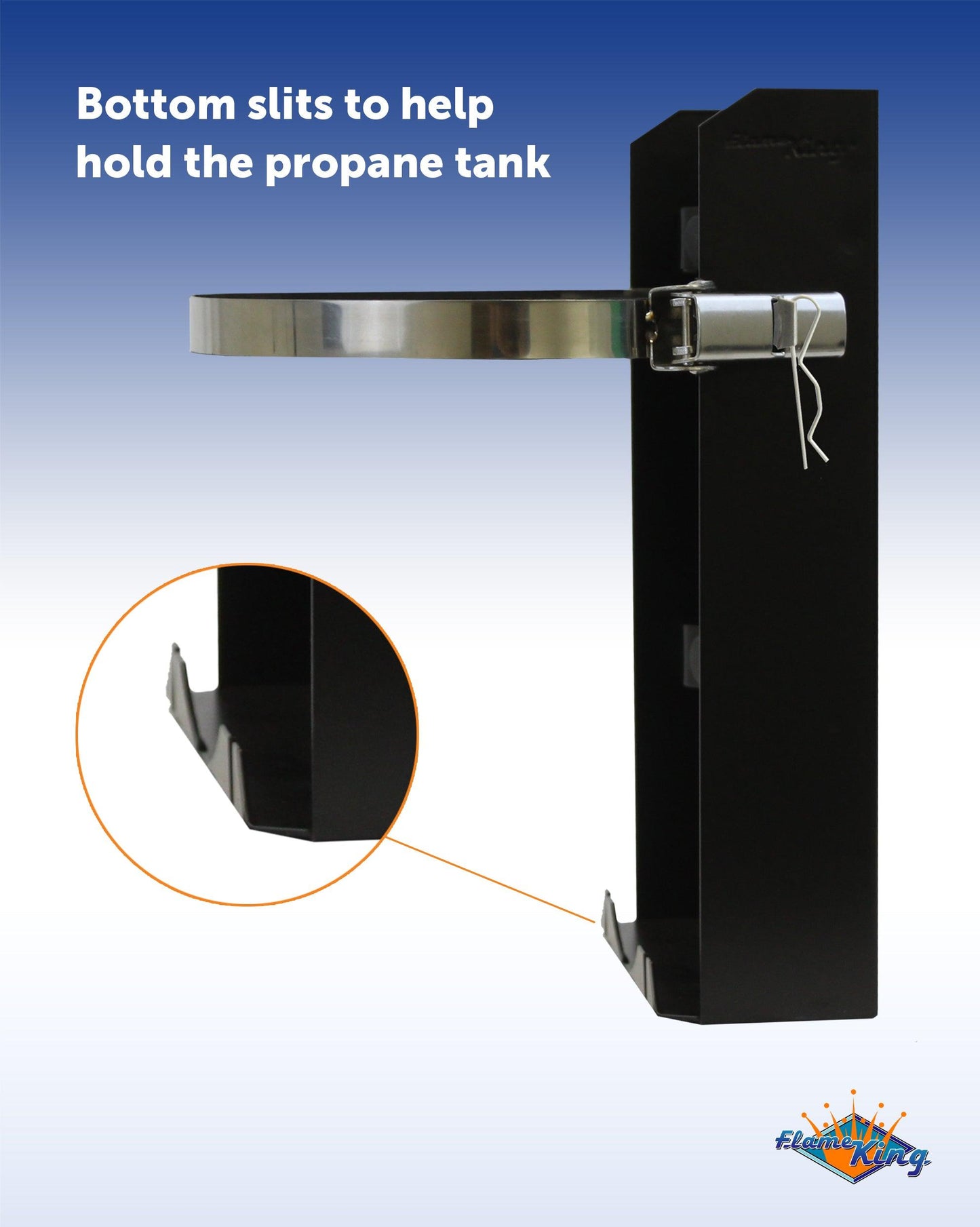 Flame King T-Racks 10lb Propane Tank Mounting Brackets Strap Campervan Overland Vehicles