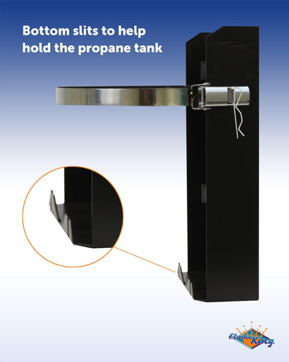 Flame King T-Racks 10lb Propane Tank Mounting Brackets Strap Campervan Overland Vehicles