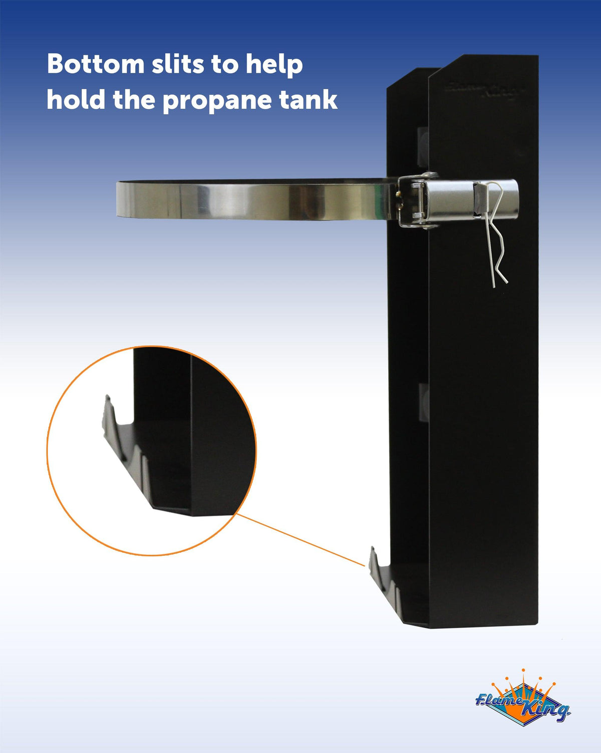 Flame King T-Racks 10lb Propane Tank Mounting Brackets Strap Campervan Overland Vehicles
