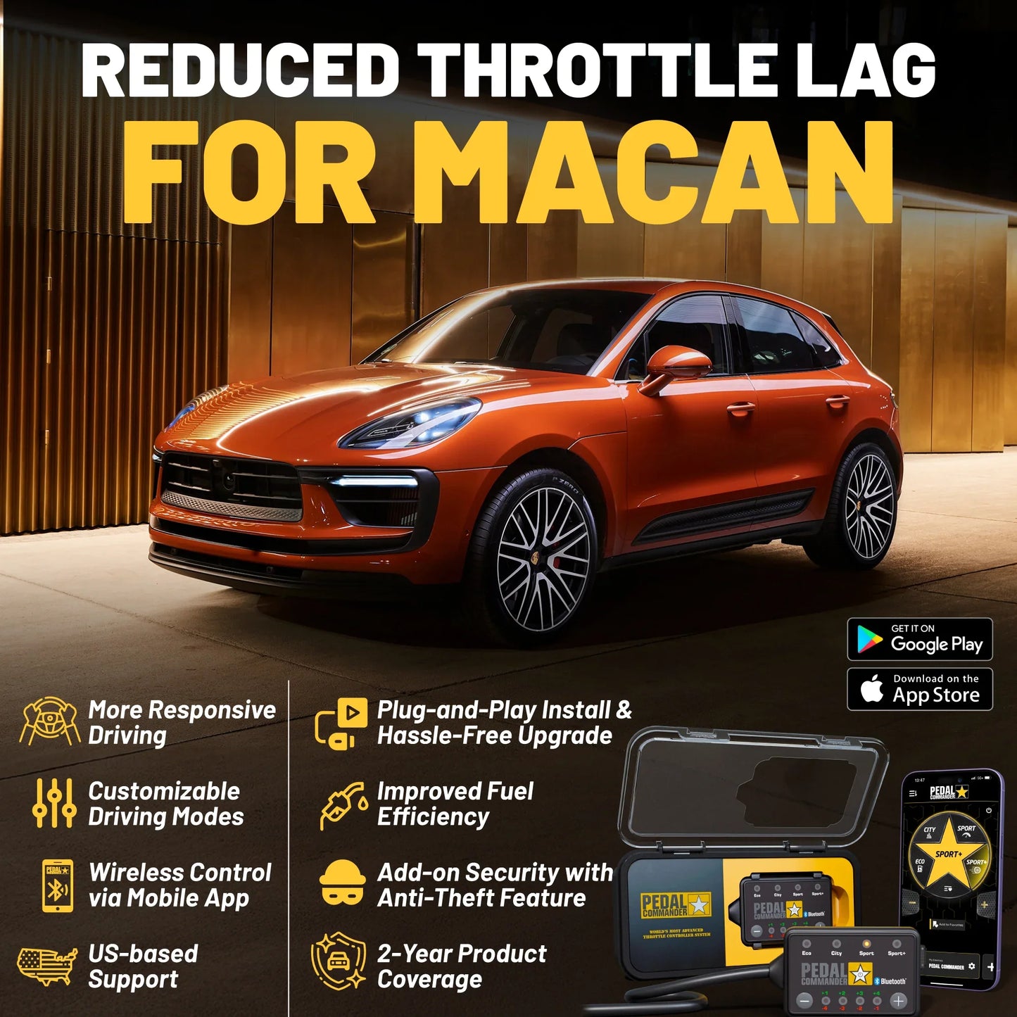 Pedal Commander for Porsche Macan