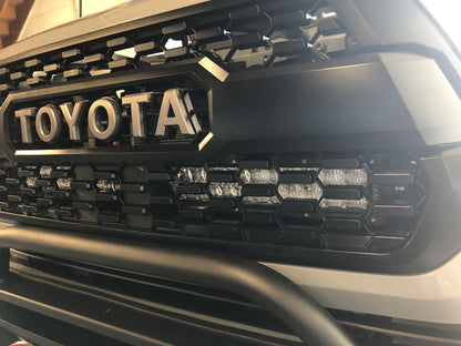 32" Upper Grille LED Light Bar Brackets Kit For 2016-2023 Toyota Tacoma