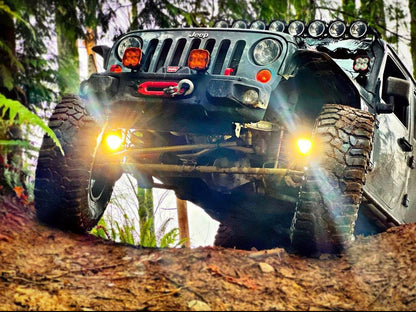 Jeep JK Steerable Knuckle Pod Light Mounts (2007-2018 Wrangler)