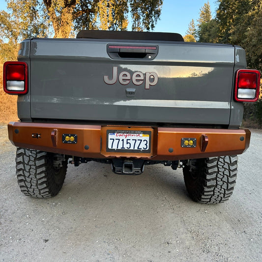 Gauntlet Rear Bumper for 2020+ Jeep Gladiator JT
