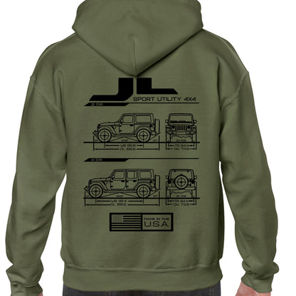 JL Blueprint Pullover Hoodie