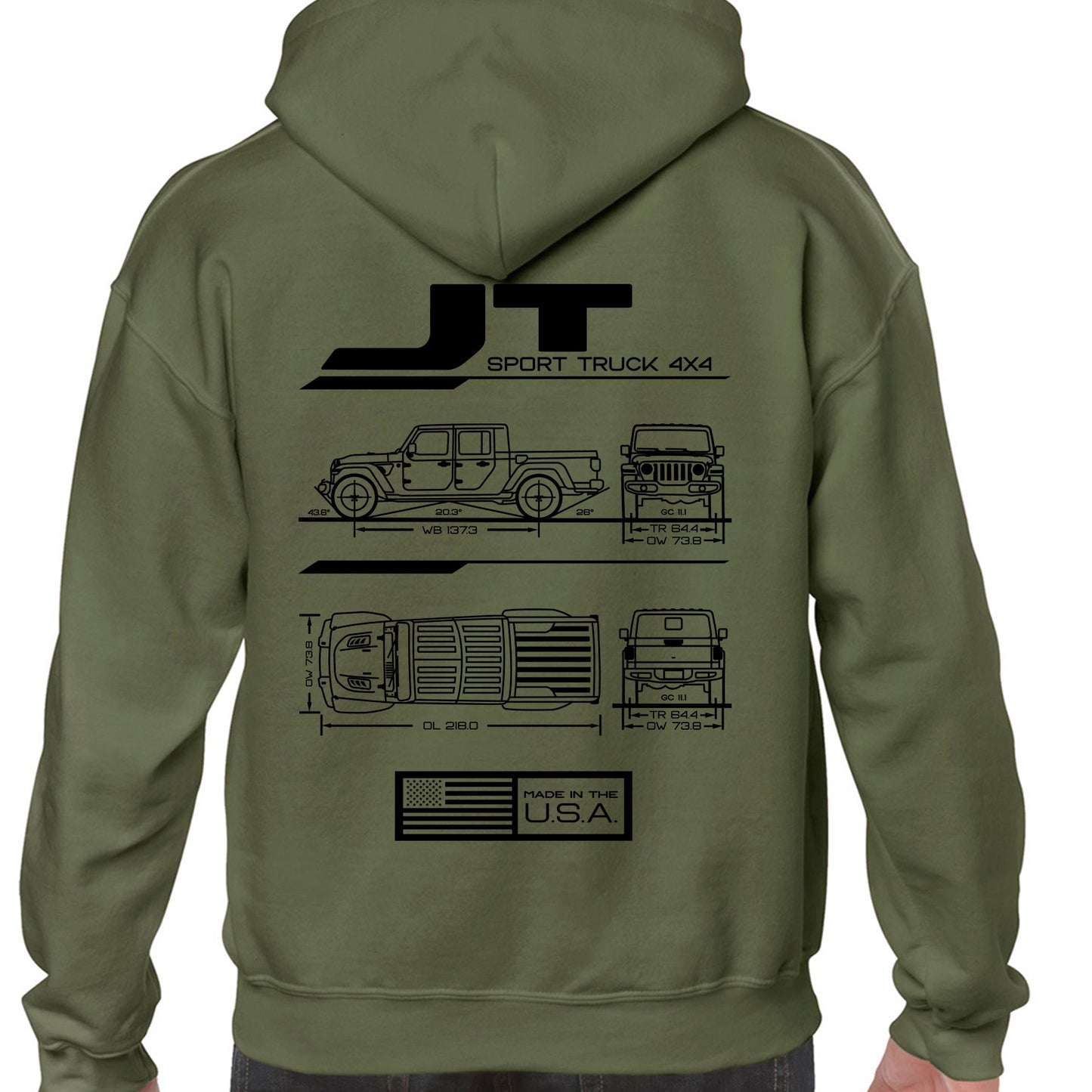 JT Blueprint Pullover Hoodie