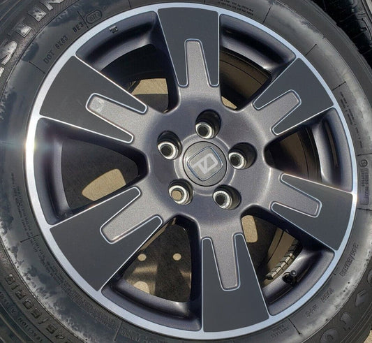 Premium Cast Black Vinyl  Decal Inlays for 2017-2020 Ridgeline 18" Wheels