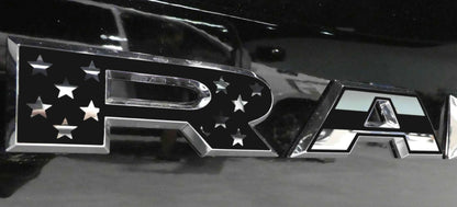 Premium Cast Matte Black Die-Cut Vinyl Flag Decals for 2019-2026 RAM Doors