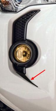 Premium Cast Matte Black Vinyl Fang Decals for 2015-2024 4Runner