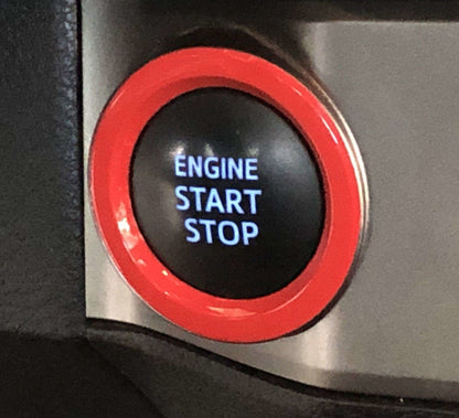 Premium Cast Red Vinyl Decals for 2016-2023 Tacoma Start/Stop Button Ring
