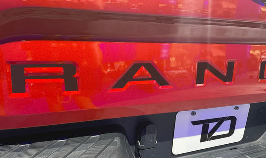 Premium Cast Vinyl Decal Letter Inserts for 2019-2026 Ranger Tailgate