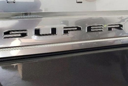 Premium Cast Vinyl Decal Letter Inserts for 2020-2024 SUPER DUTY Platinum Edition Tailgate